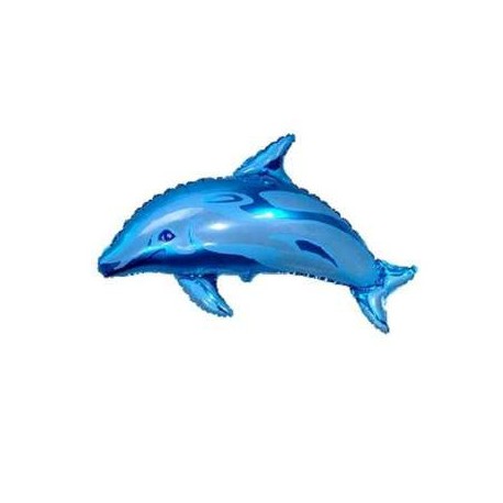 Balon foliowy Delfin niebieski 72x97