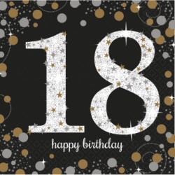 Serwetki 18 urodziny HAPPY BIRTHDAY