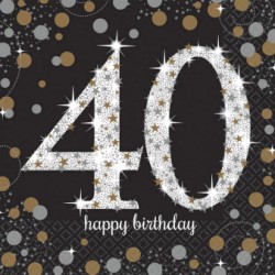 Serwetki 40 HAPPY BIRTHDAY