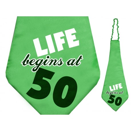 Krawat Life begins at 50