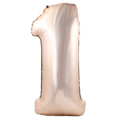 Balon foliowy "Cyfra 1", rose-gold, 85 cm
