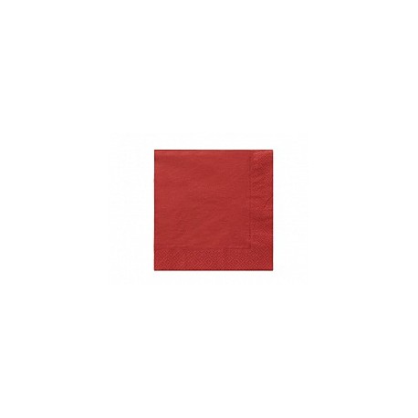 Serwetki papierowe czerwone, 33x33, 20 szt