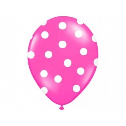 Balon 14" Pastel Pink "Kropki", 1szt.