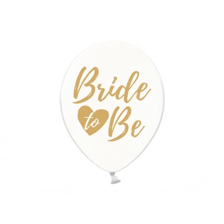Balon 30cm, Bride to be, Crystal Clear