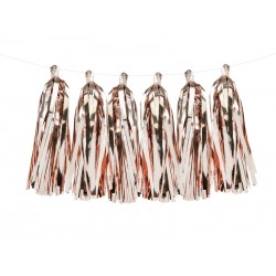 Girlanda frędzle, rose gold