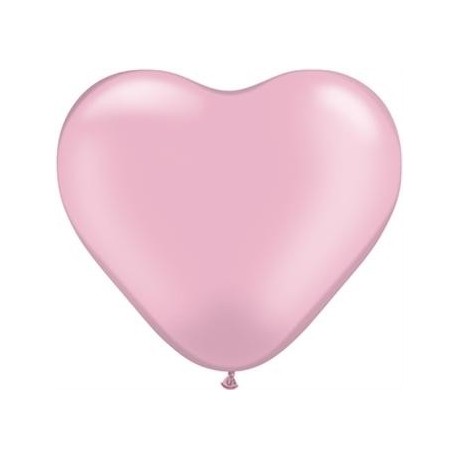 Balon w kształcie serca, różowy