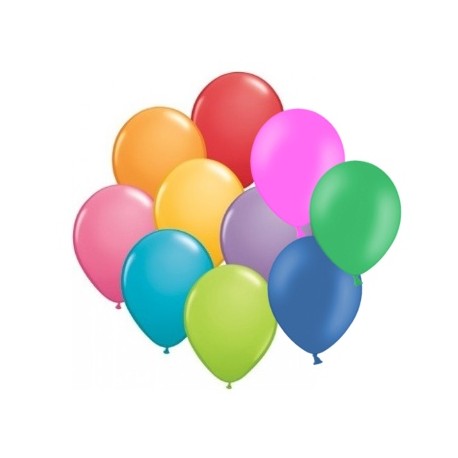 Balony gumowe 10" (23cm), kolorowe, 10szt