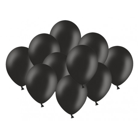 Balony 10" czarny, 10szt