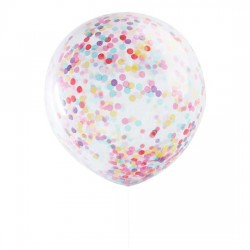 Balon przezroczysty z konfetti 18"