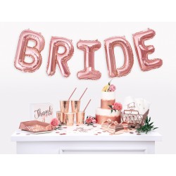 Talerzyki Bride squad, różowe złoto, 23cm