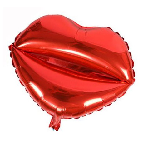 Balon foliowy usta, czerwony 44x5 x 50,5cm