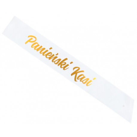 Szarfa personalizowana Panieński + IMIĘ Szarfa personalizowana Panieński + IMIĘ