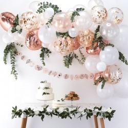 Zestaw łuk balonowy rose gold