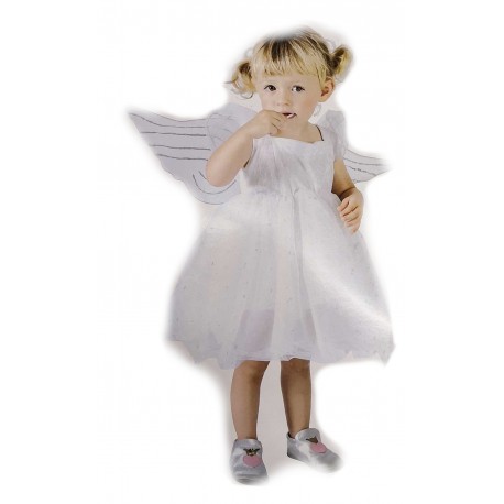 Strój anioła dziecięcy - Sukienka + skrzydełka