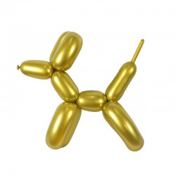 Balony do modelowania złoto chrom, 260, 100szt