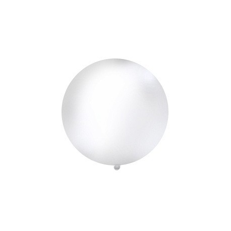 Balon metrowy, 1m, biały