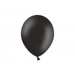 Balon 10'', Pastel Black, czarny 1szt
