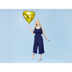 Balon foliowy 24" Serce, 61cm, złoty