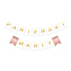 Baner PANIEŃSKI + IMIĘ rose gold