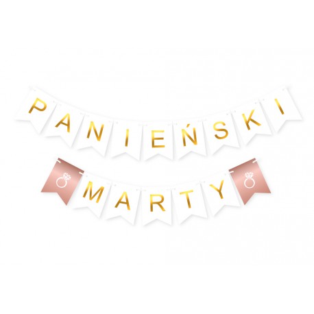 Baner PANIEŃSKI + IMIĘ rose gold Baner PANIEŃSKI + IMIĘ rose gold
