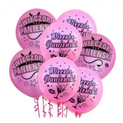 WIECZÓR PANIEŃSKI balony dekoracje welon zestaw 4