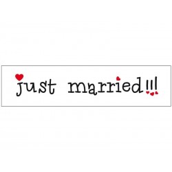 Tablica rejestracyjna JUST MARRIED!!!
