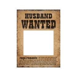 Tabliczki Husband Wanted i Wife Wanted