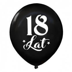 Balon gumowy 14'' "18 lat"...