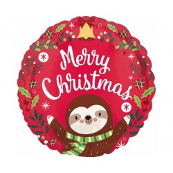 Balon foliowy Sloth Christmas