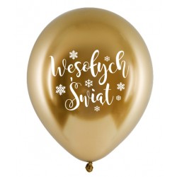 Balon Wesołych Świąt glossy...