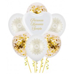 Balony komunia 7szt
