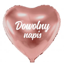 Balon serce Dowolny napis...