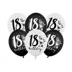 Balony 30cm 18th! birthday...