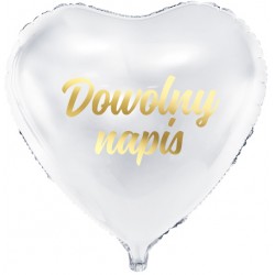 Balon serce Dowolny napis...