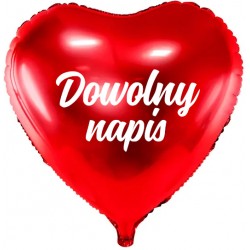 Balon serce Dowolny napis...