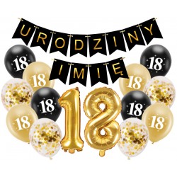 Dekoracje 18 urodziny