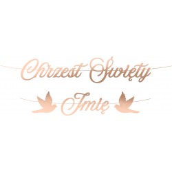 Baner Chrzest Święty + Imię...