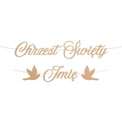 Baner Chrzest Święty + Imię...