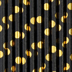 Słomki papierowe kropki...