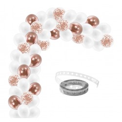 Girlanda balonowa rose gold...