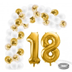 Girlanda balonowa złota 18...