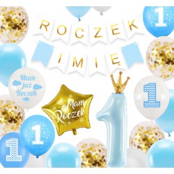 Dekoracje ROCZEK + IMIĘ...