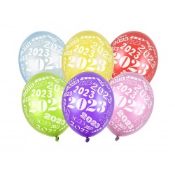 Balony 30cm 2023 Metallic mix