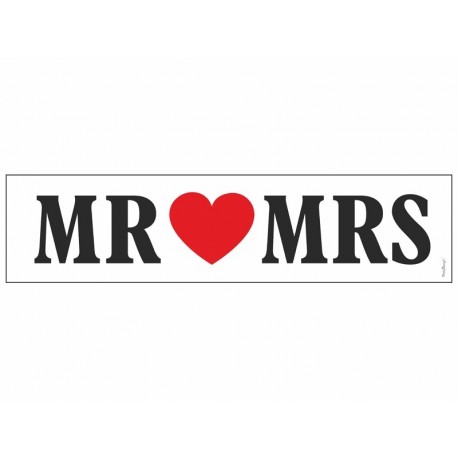 Tablica rejestracyjna MR love MRS