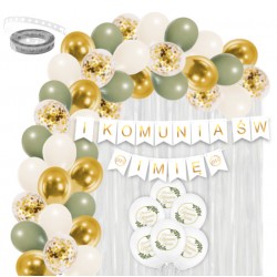 Girlanda balony Komunia