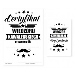 Dyplom Wieczór Kawalerski +...