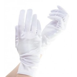 Rękawiczki białe, krótkie