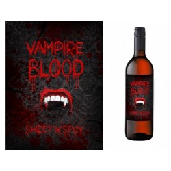 Etykieta na butelkę "Vampire Blood", 10 szt.