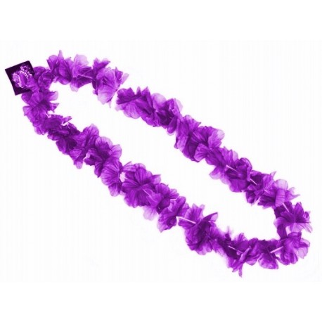 naszyjnik hawajski ,,fioletowe kwiatki"
