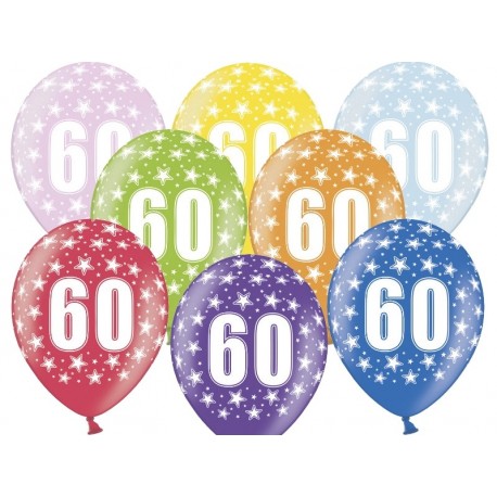 Balon 14" 60 Urodziny, 1szt